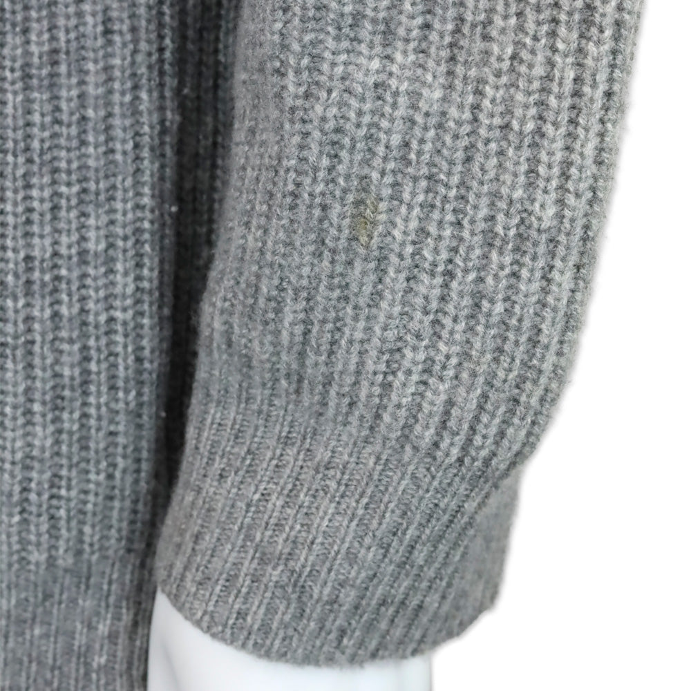 Jenni Kayne Heather Grey Ribbed Knit Cashmere Cocoon Cardigan