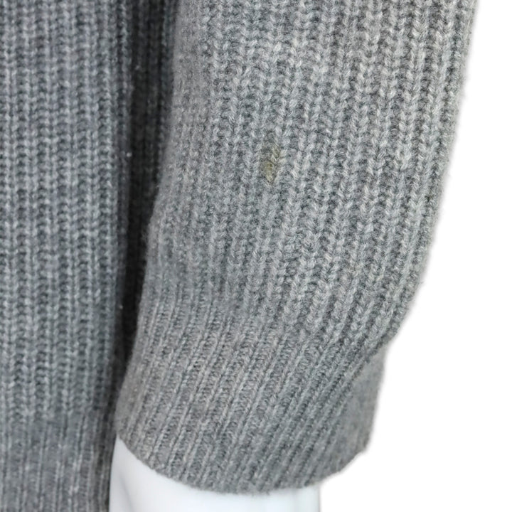 Jenni Kayne Heather Grey Ribbed Knit Cashmere Cocoon Cardigan