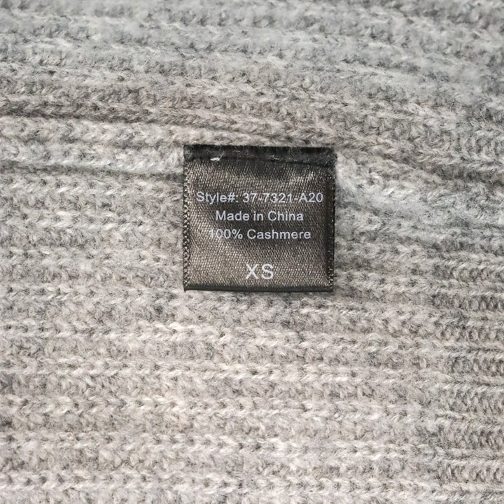 Jenni Kayne Heather Grey Ribbed Knit Cashmere Cocoon Cardigan