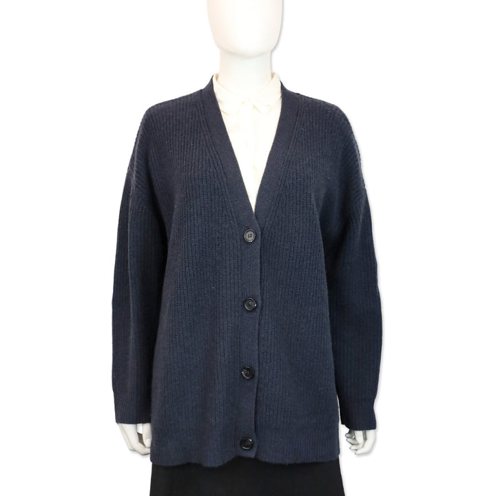 Jenni Kayne Heather Navy Cashmere Cocoon Cardigan