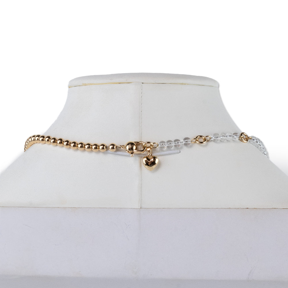 Jenny Bird Gold and Clear Pia Chocker