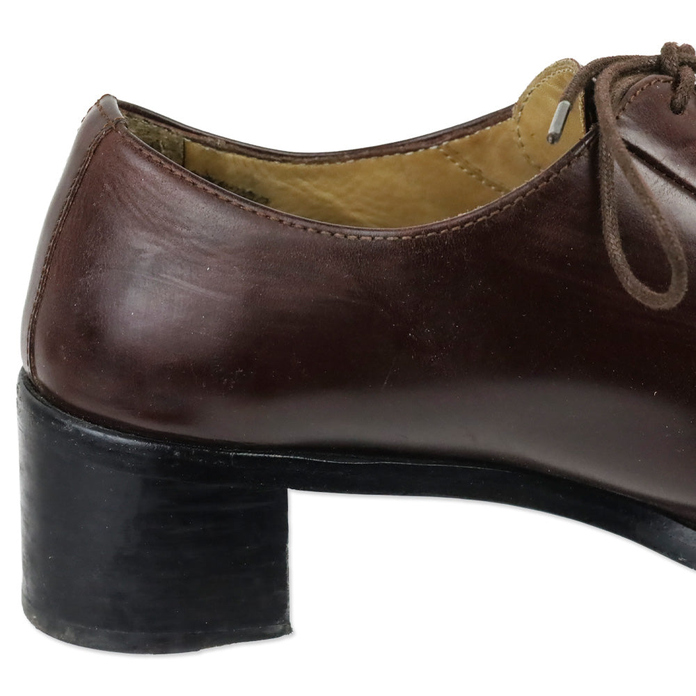 Jil Sander Burgundy Leather Derby Shoes