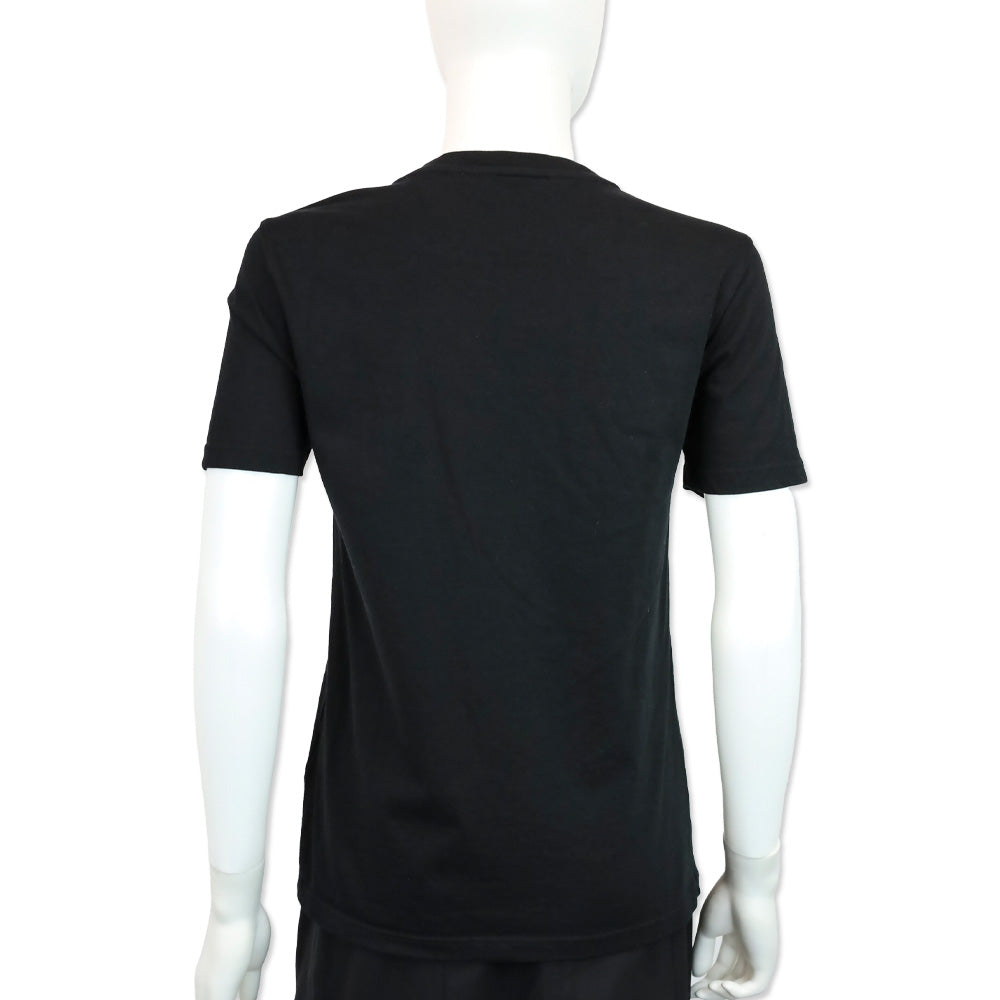 Jimmy Choo Black Cotton Gold Logo Graphic T-Shirt