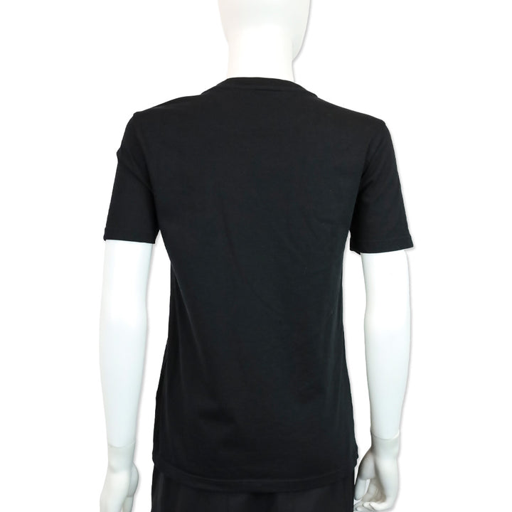 Jimmy Choo Black Cotton Gold Logo Graphic T-Shirt
