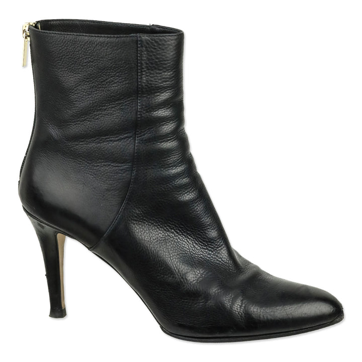 Jimmy Choo Black Leather Brock Ankle Boots