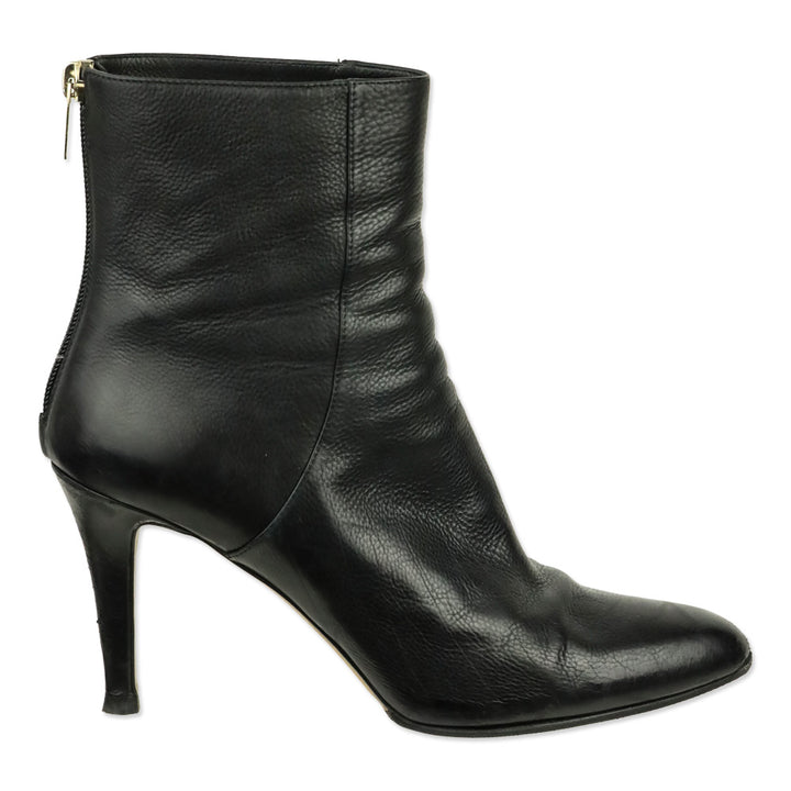 Jimmy Choo Black Leather Brock Ankle Boots
