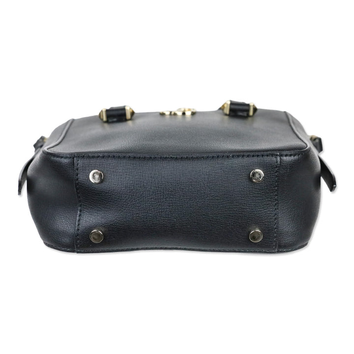 Jimmy Choo Black Leather JC Mini Tote Bag