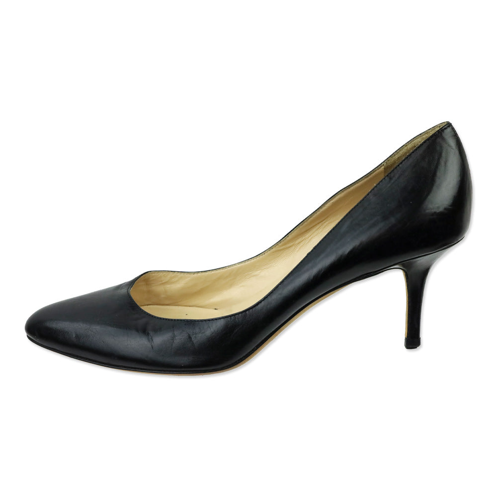 Jimmy Choo Black Leather Pumps