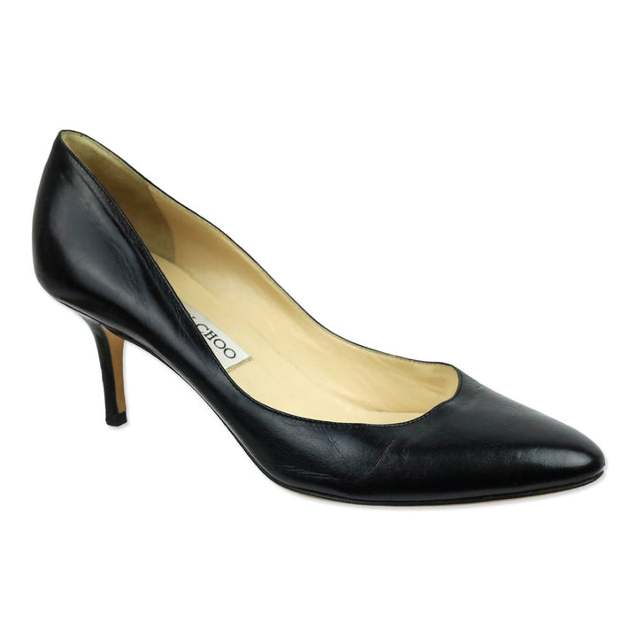 Jimmy Choo Black Leather Pumps