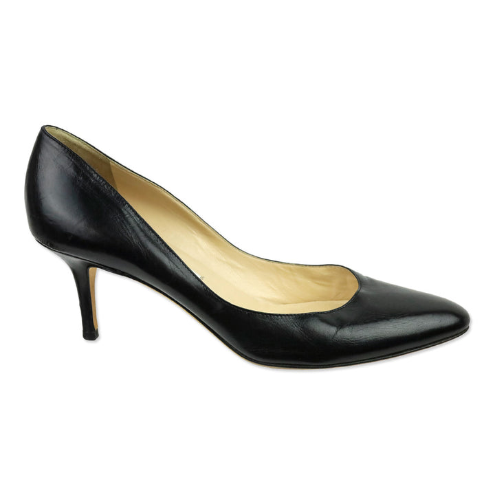 Jimmy Choo Black Leather Pumps