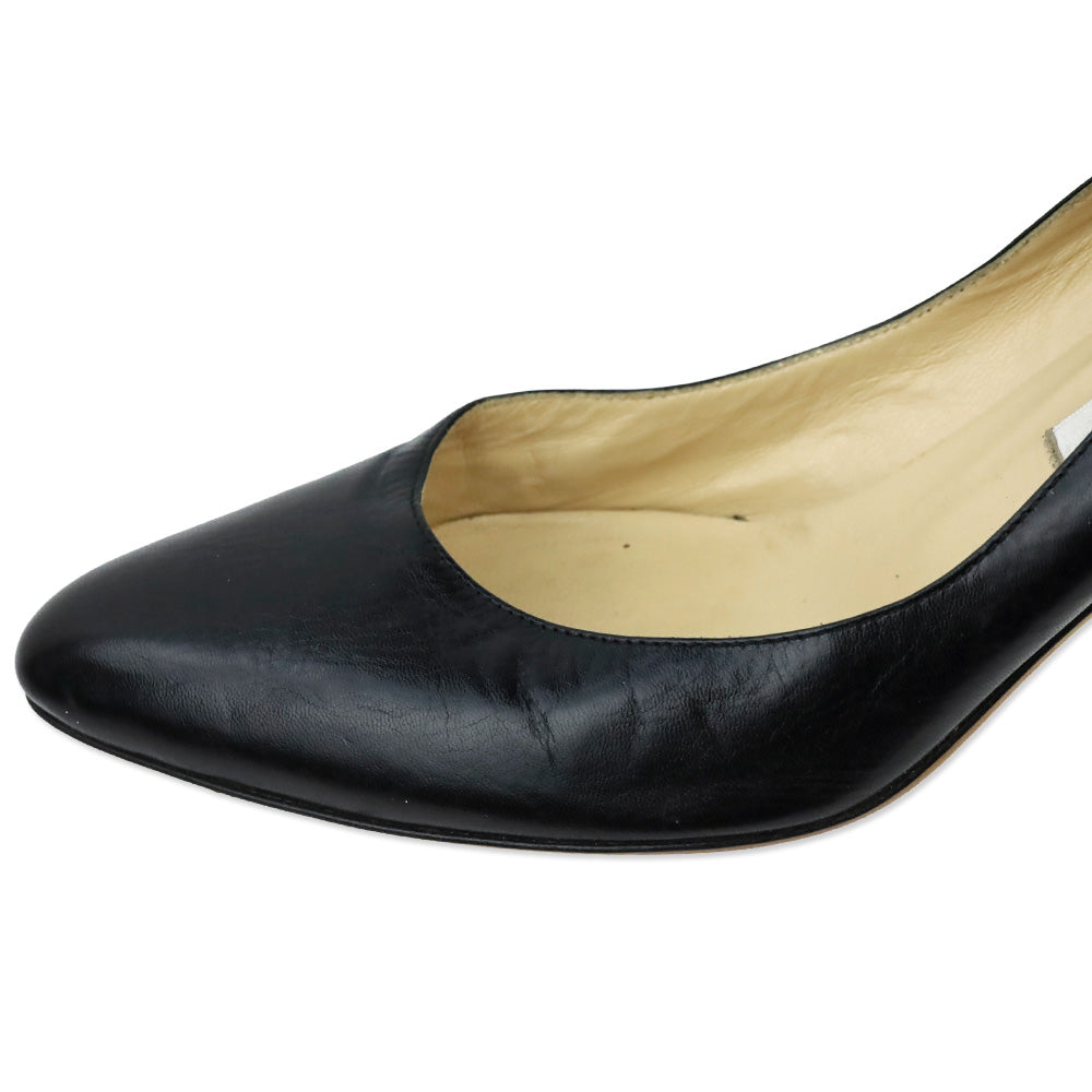 Jimmy Choo Black Leather Pumps