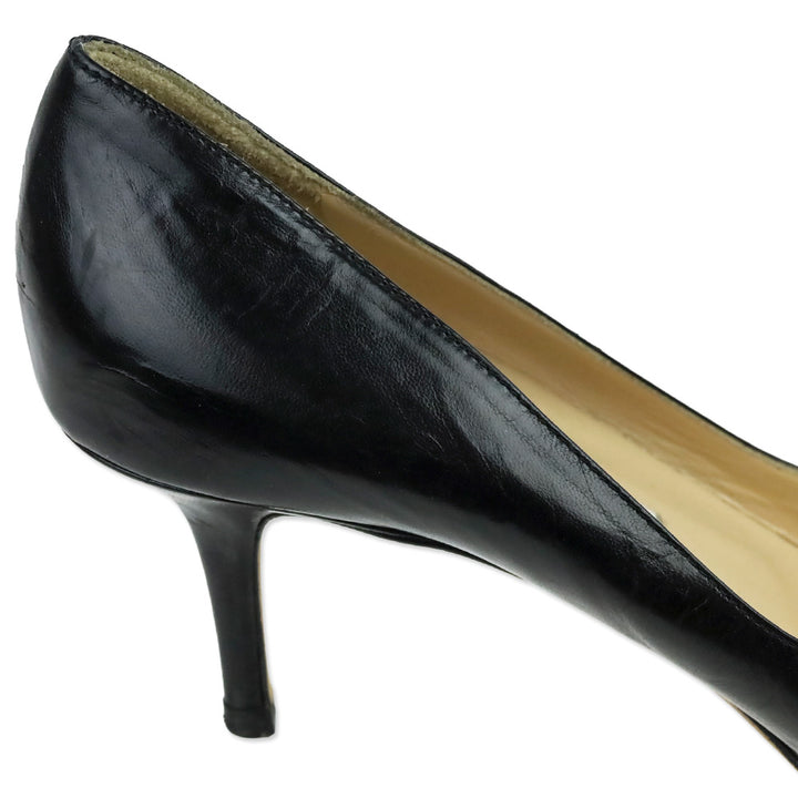 Jimmy Choo Black Leather Pumps