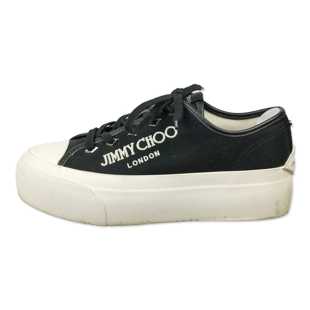Jimmy Choo Black Palma Maxi/F Platform Sneakers