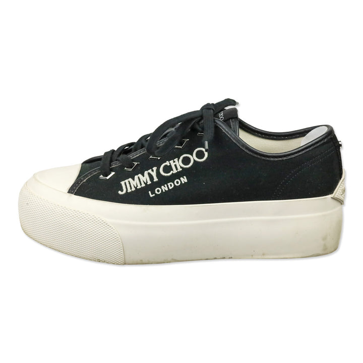 Jimmy Choo Black Palma Maxi/F Platform Sneakers
