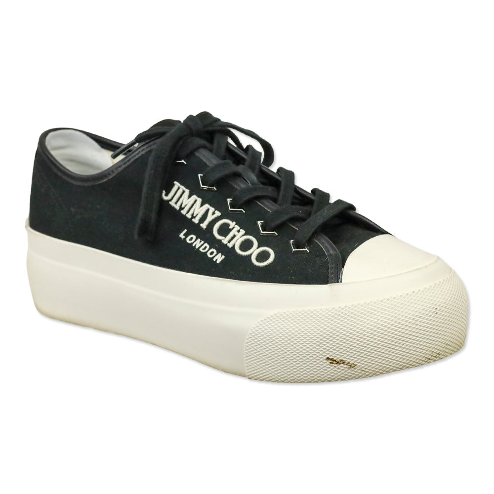 Jimmy Choo Black Palma Maxi/F Platform Sneakers