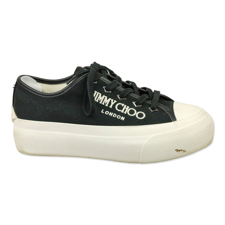 Jimmy Choo Black Palma Maxi/F Platform Sneakers