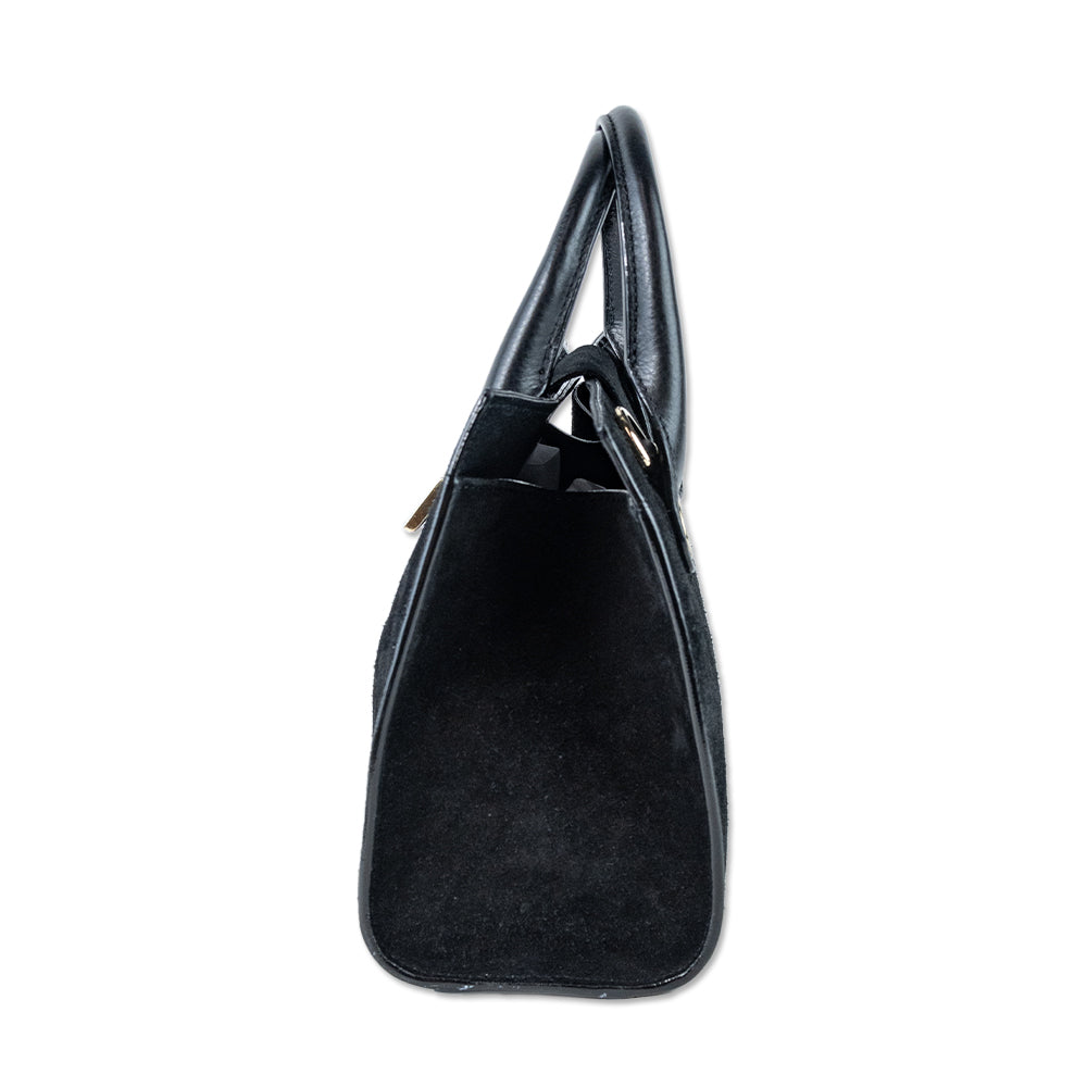 Jimmy Choo Black Suede Riley Tote