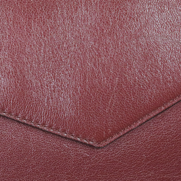 Jimmy Choo Burgundy Leather Large Artie Crossbody Bag