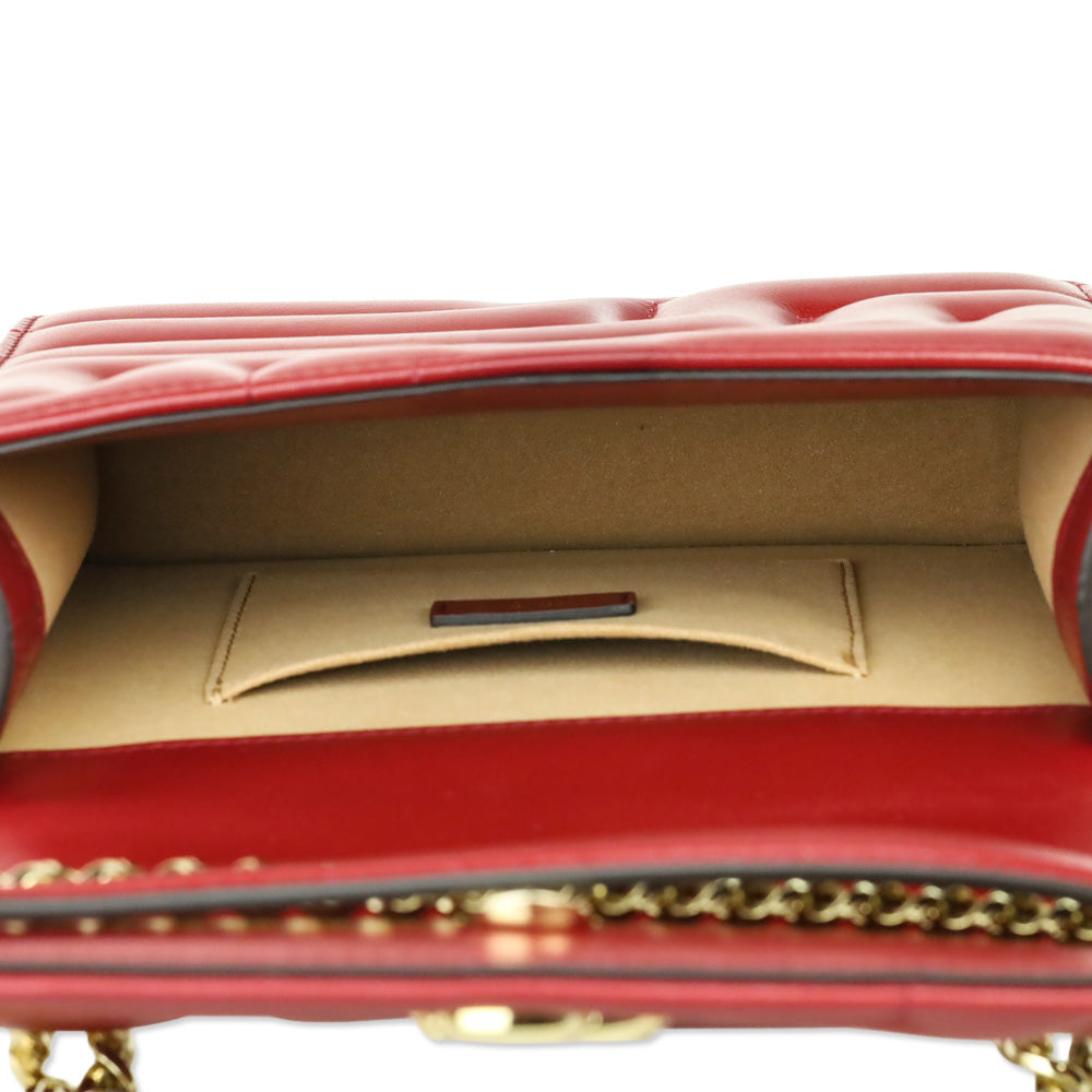 Jimmy Choo Cranberry Quilted Nappa Leather Light Gold Varenne Avenue Quad Shoulder Bag