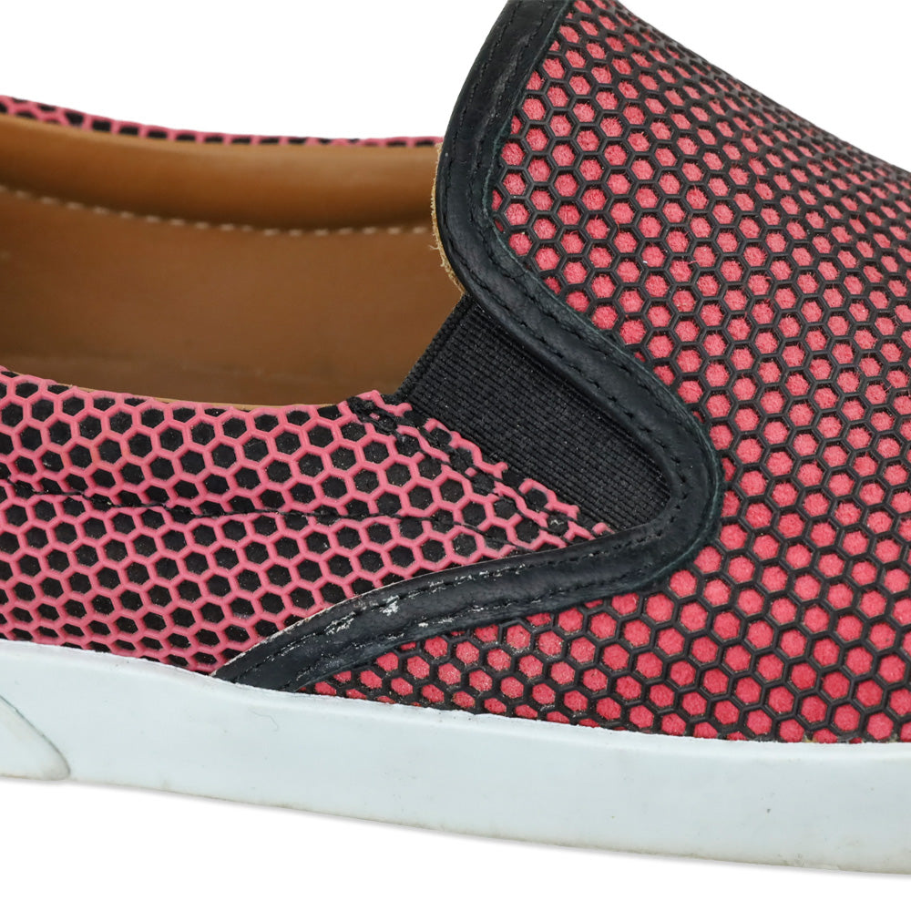 Jimmy Choo Geranium Black Demi Honeycomb Slip-On Sneakers