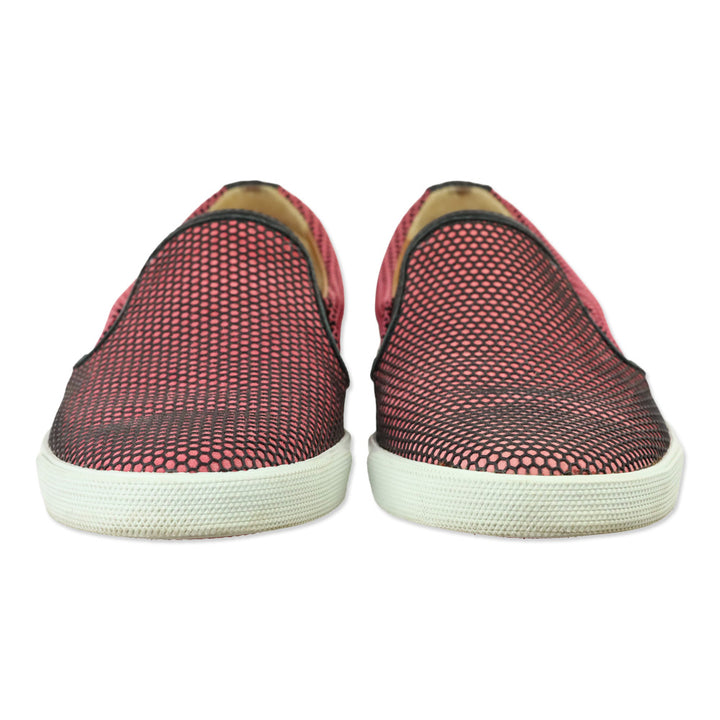 Jimmy Choo Geranium Black Demi Honeycomb Slip-On Sneakers