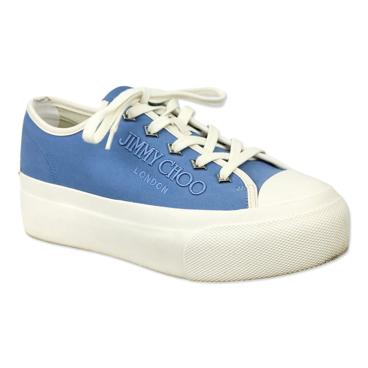 Jimmy Choo Light Blue Palma Maxi/F Platform Sneakers