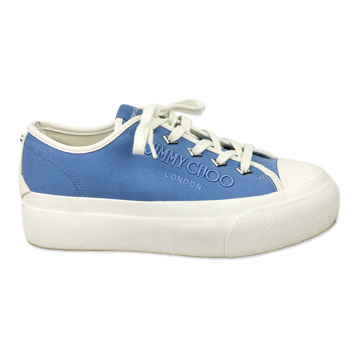 Jimmy Choo Light Blue Palma Maxi/F Platform Sneakers