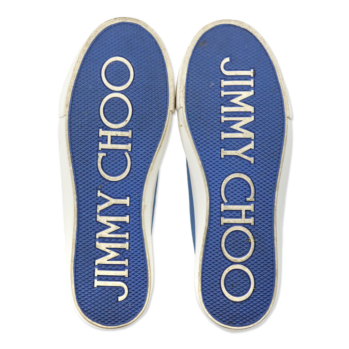 Jimmy Choo Light Blue Palma Maxi/F Platform Sneakers