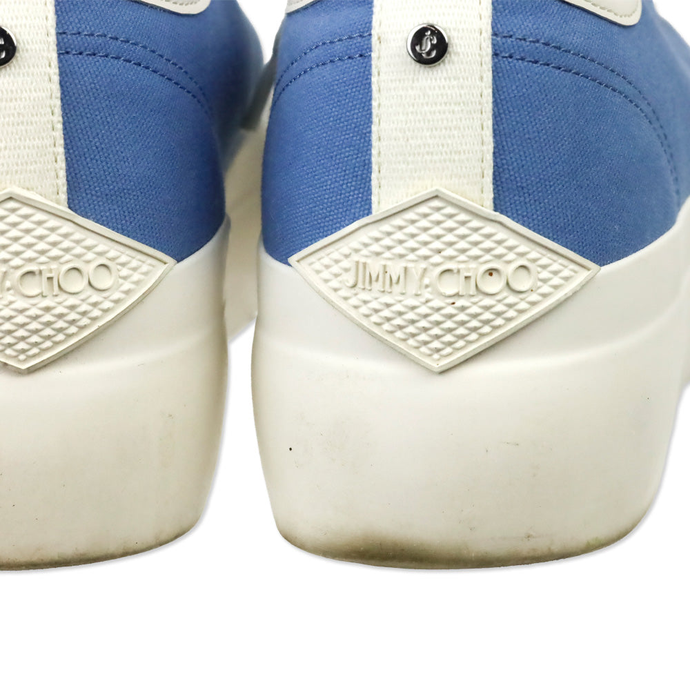 Jimmy Choo Light Blue Palma Maxi/F Platform Sneakers