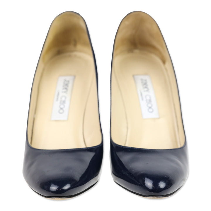 Jimmy Choo Navy Patent Leather Pump