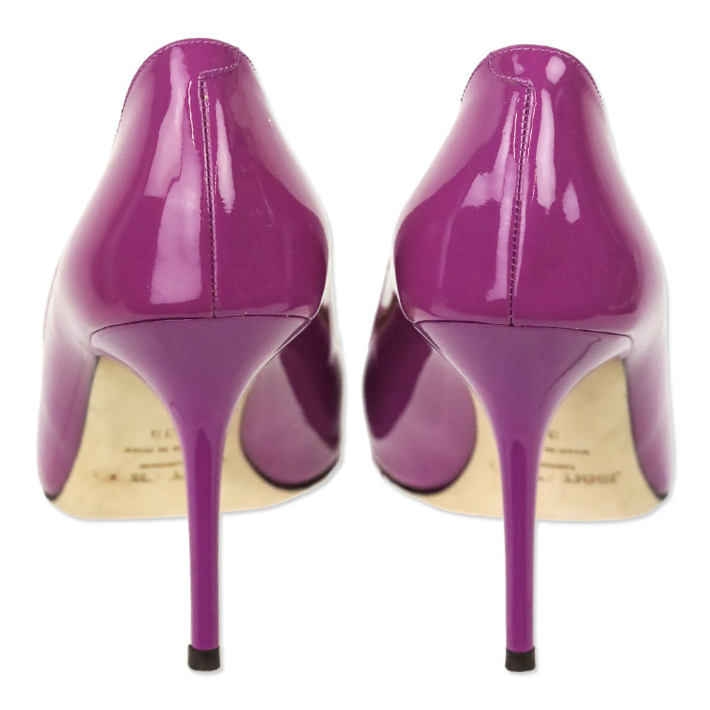Jimmy Choo Orchid Patent Leather Agnes Pump 85MM