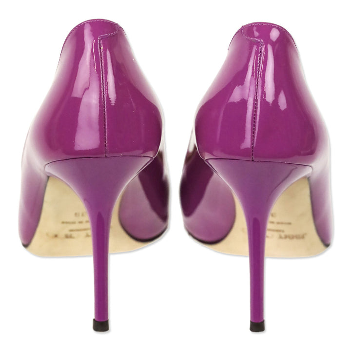 Jimmy Choo Orchid Patent Leather Agnes Pump 85MM
