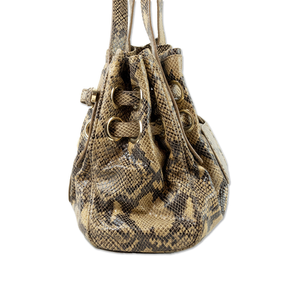 Jimmy Choo Ramona Snakeskin Shoulder Handbag