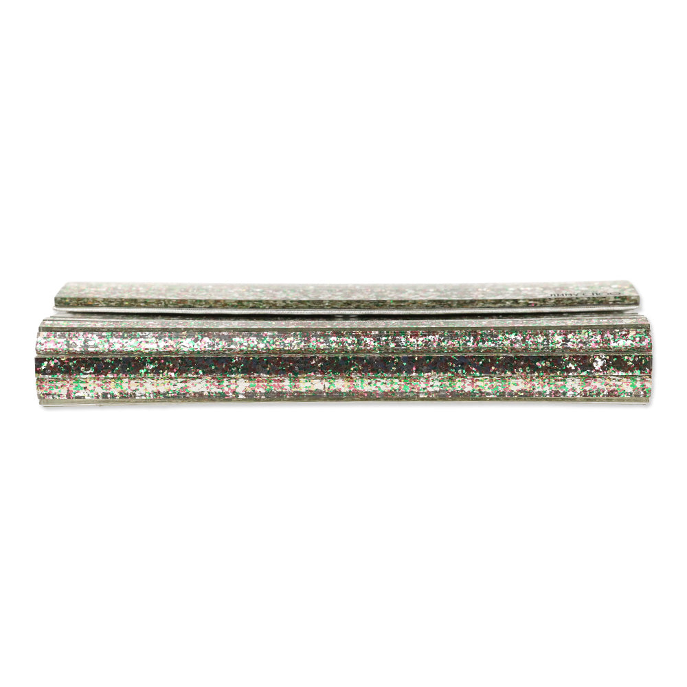 Jimmy Choo Sweetie Peppermint Coarse Glitter Acrylic Clutch