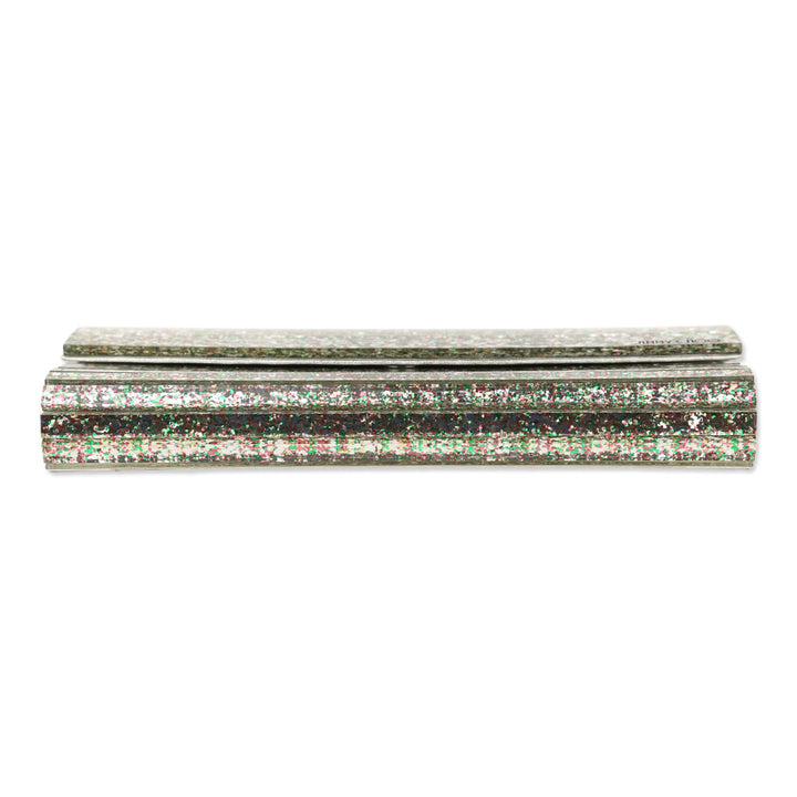 Jimmy Choo Sweetie Peppermint Coarse Glitter Acrylic Clutch