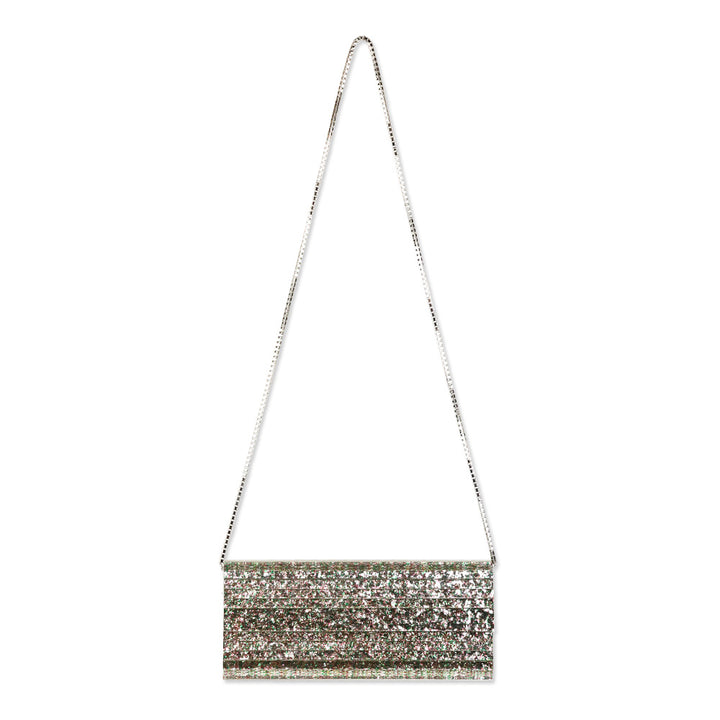 Jimmy Choo Sweetie Peppermint Coarse Glitter Acrylic Clutch