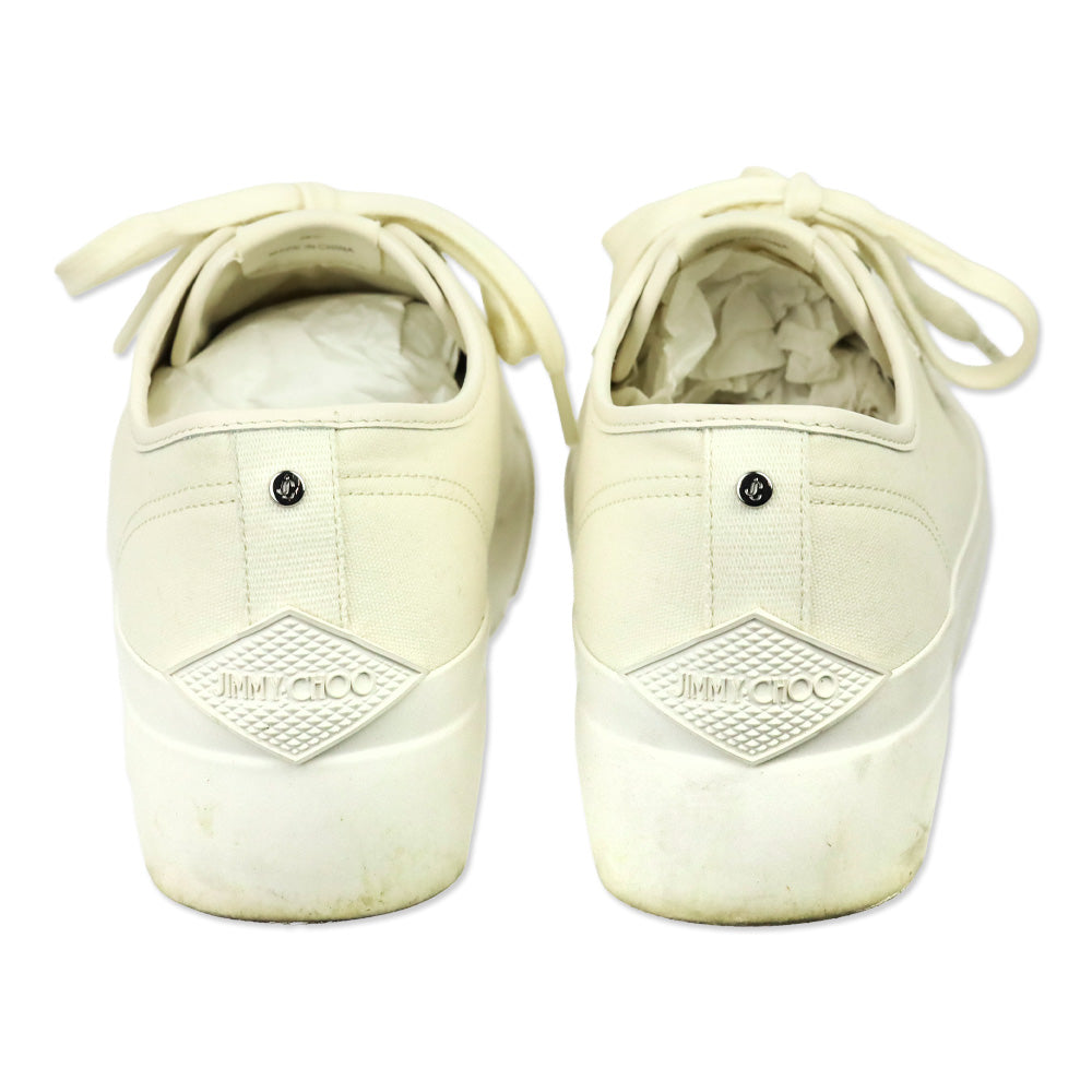 Jimmy Choo White Palma Maxi/F Platform Sneakers
