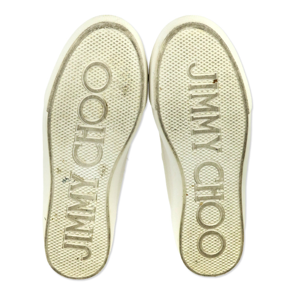 Jimmy Choo White Palma Maxi/F Platform Sneakers