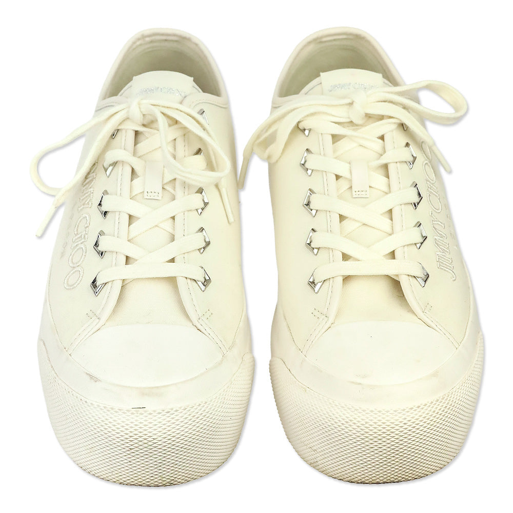 Jimmy Choo White Palma Maxi/F Platform Sneakers