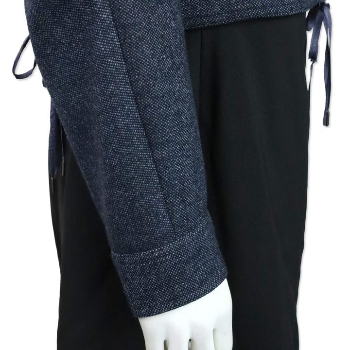John Galliano Blue Wool Tweed Corset Lace Military Jacket