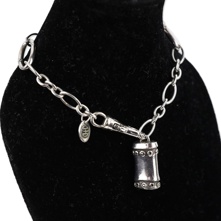 John Hardy Chain Link Bamboo Charm Bracelet