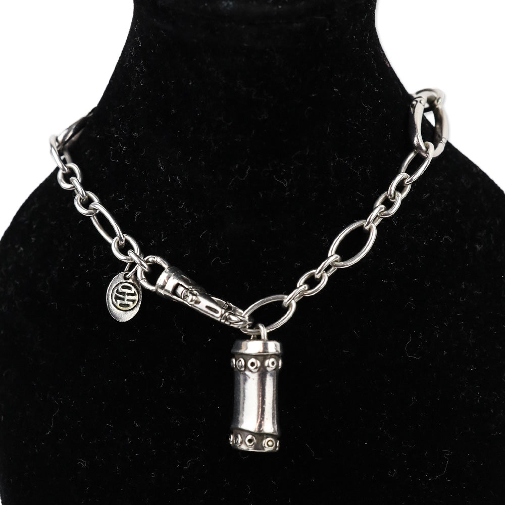 John Hardy Chain Link Bamboo Charm Bracelet