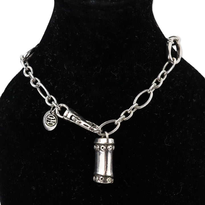 John Hardy Chain Link Bamboo Charm Bracelet