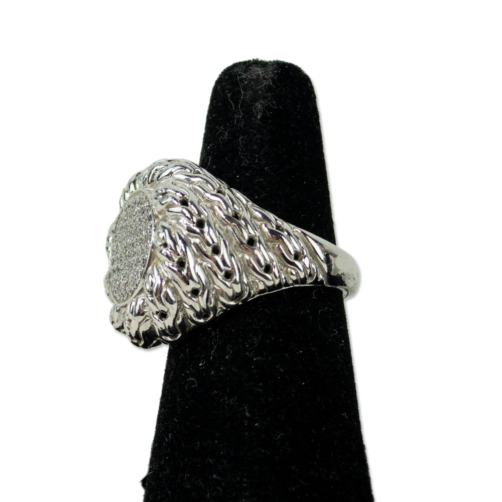 John Hardy Diamond Classic Chain Cocktail Ring