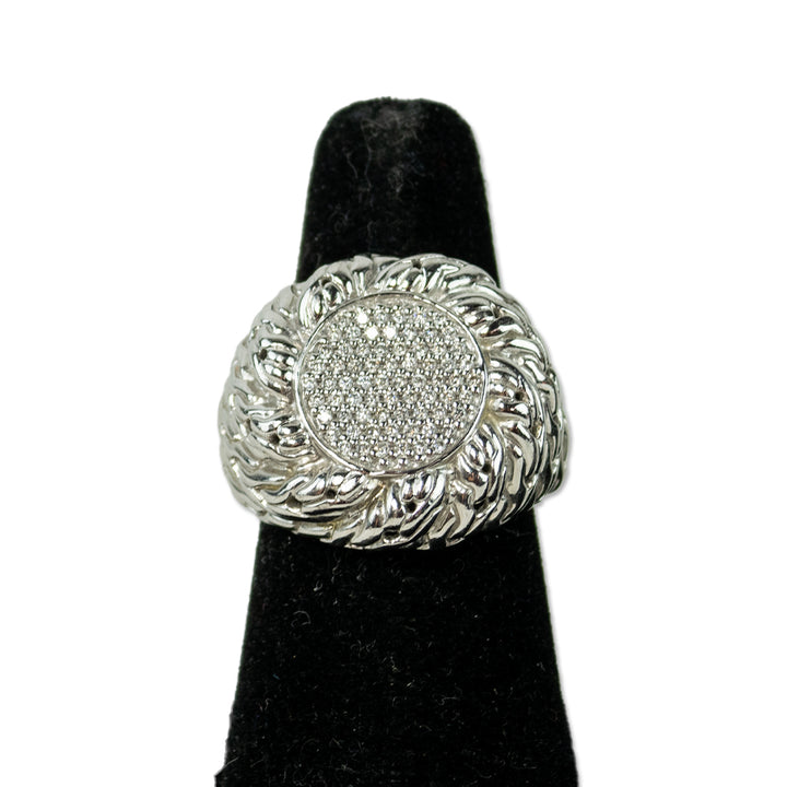 John Hardy Diamond Classic Chain Cocktail Ring