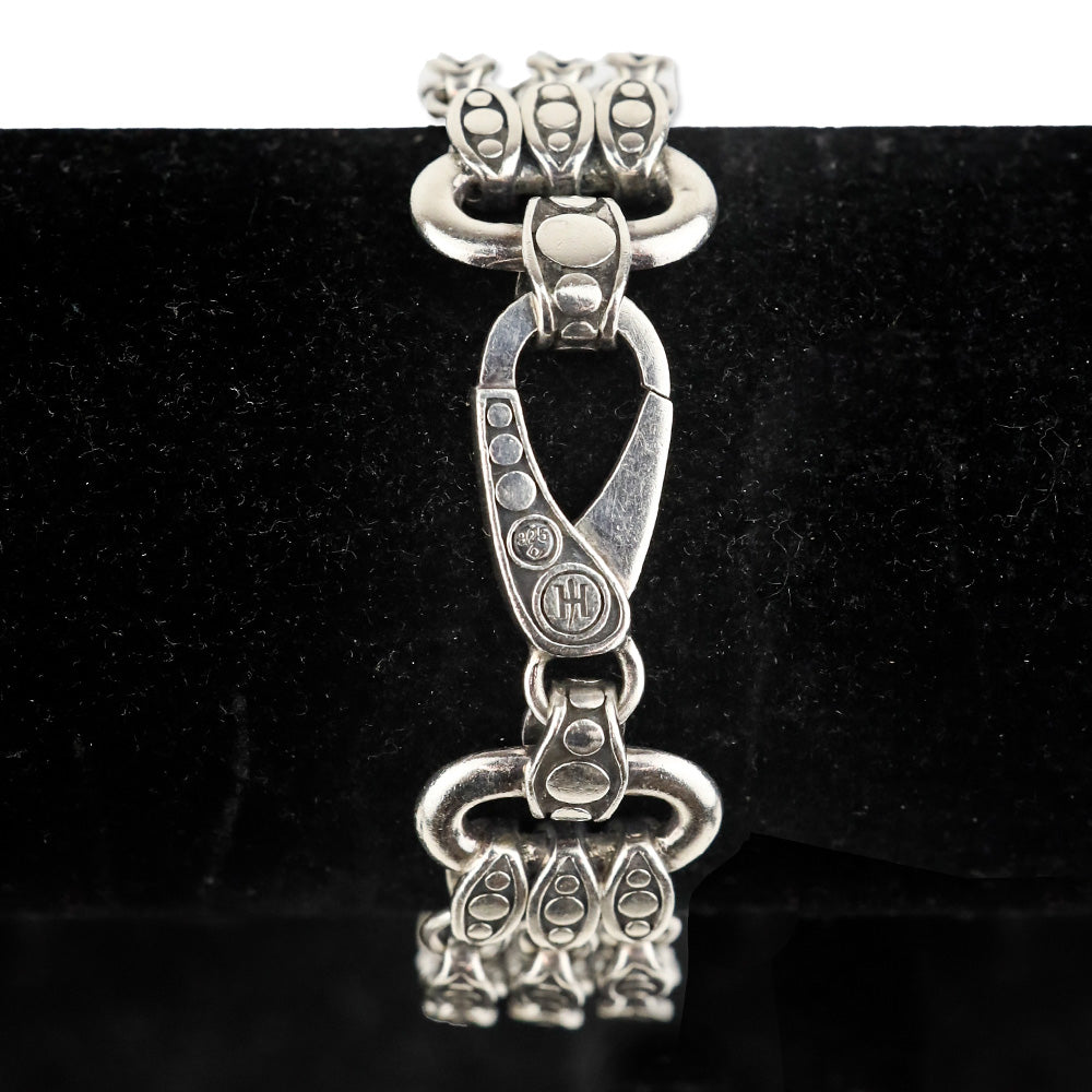 John Hardy Sterling Silver 3 Strand Dot Chain Bracelet