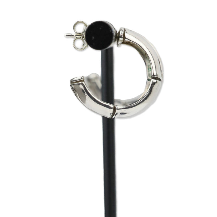 John Hardy Sterling Silver Bamboo 20mm Hoop Earrings