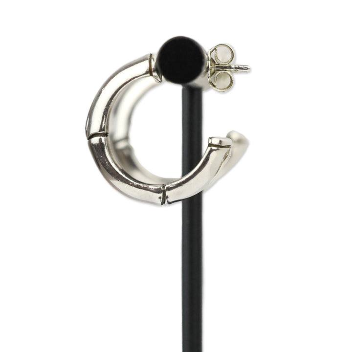 John Hardy Sterling Silver Bamboo 20mm Hoop Earrings