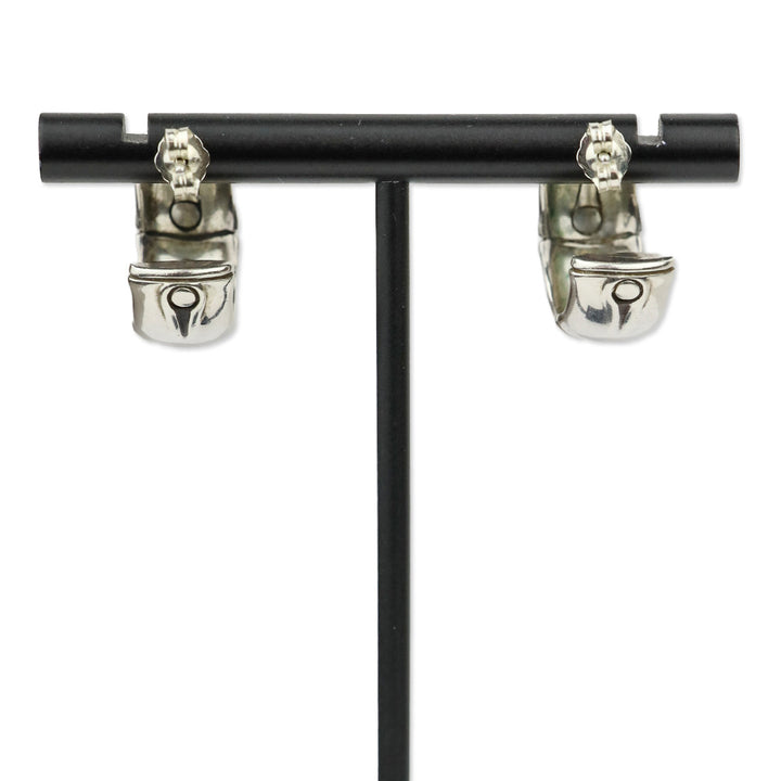 John Hardy Sterling Silver Bamboo 20mm Hoop Earrings