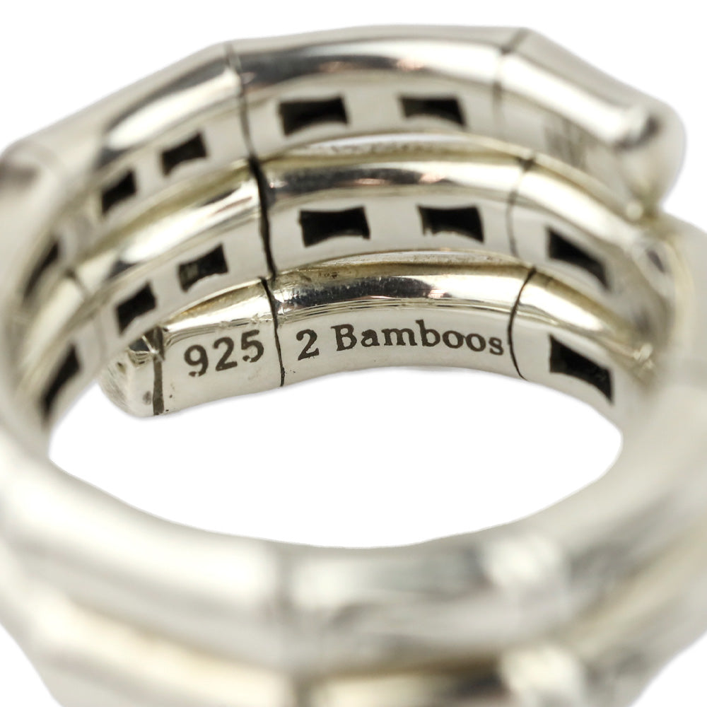 John Hardy Sterling Silver Bamboo Double Coil Ring